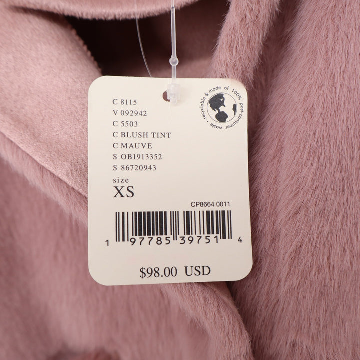 Free People Jacket Women's XS We The Free Mauve Faux Fur Plush NEW