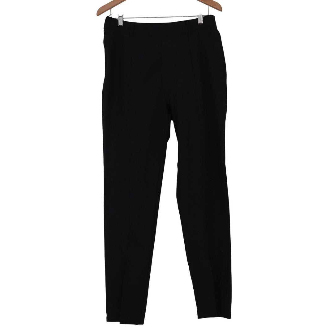 SHEIN Black High Waisted Tailored Slim Leg Trousers Pants Size 10