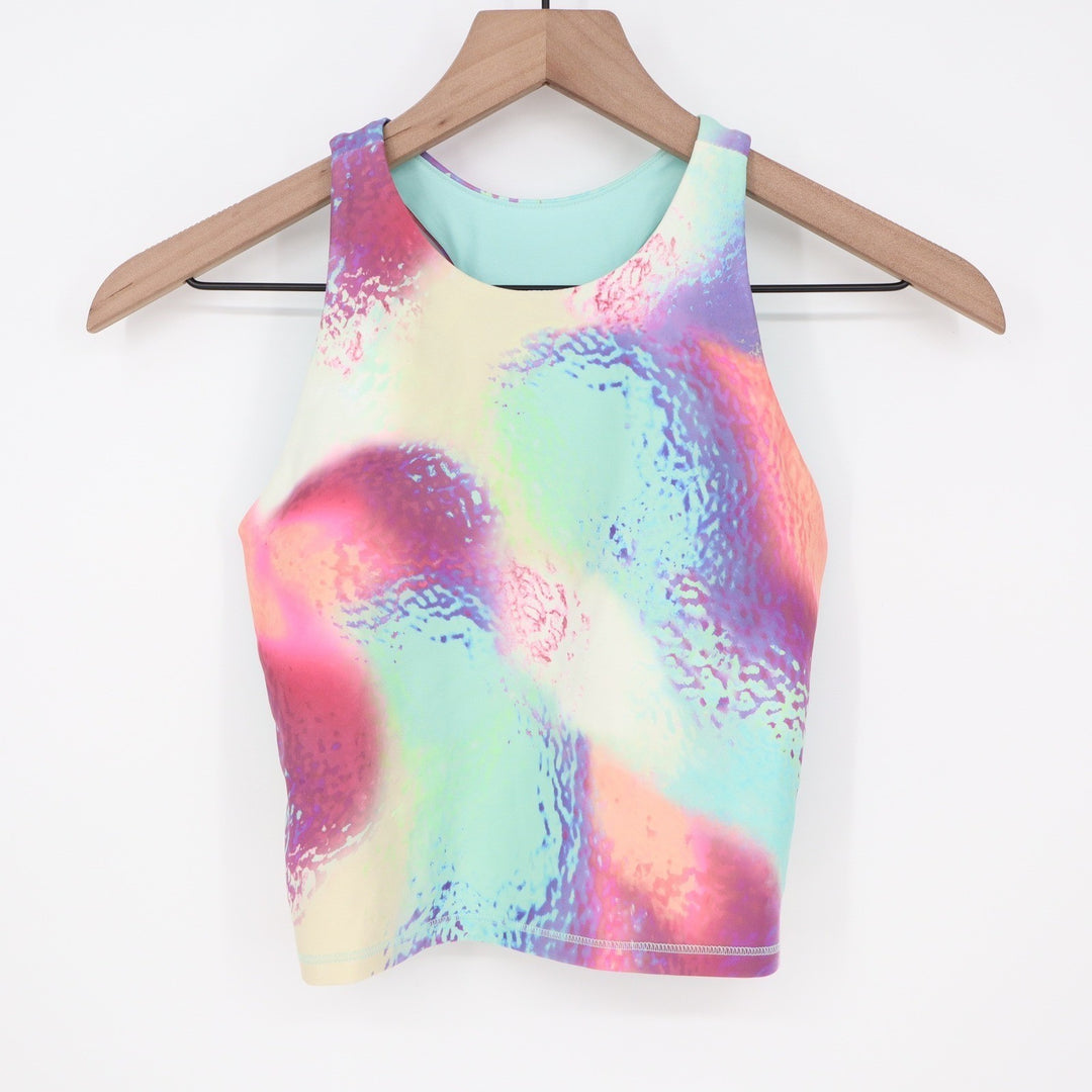 DSG Girls Momentum Shelf Bra Tank Top Ice Cave Multi L 14