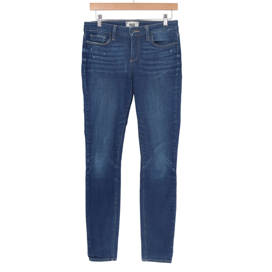 Paige Verdugo Ultra Skinny Jeans Womens 28 Blue Denim Cotton Stretch Mid Rise
