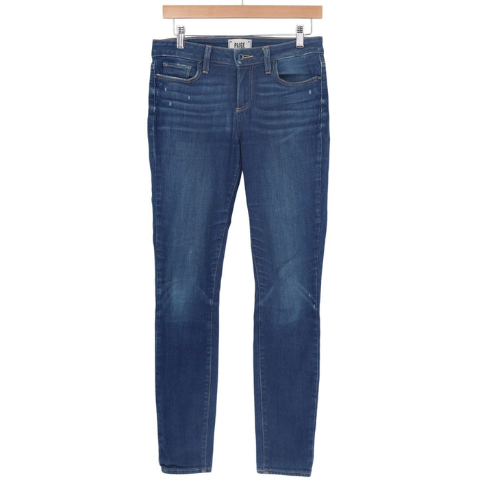 Paige Verdugo Ultra Skinny Jeans Womens 28 Blue Denim Cotton Stretch Mid Rise