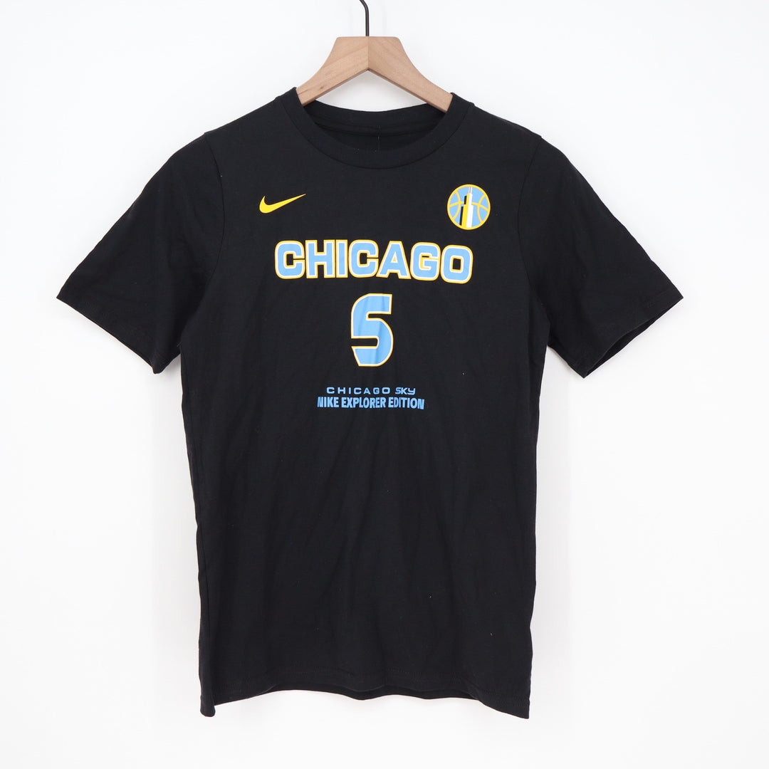 Nike Chicago Sky Angel Reese 5 Explorer Edition Youth T-Shirt Black L 14/16