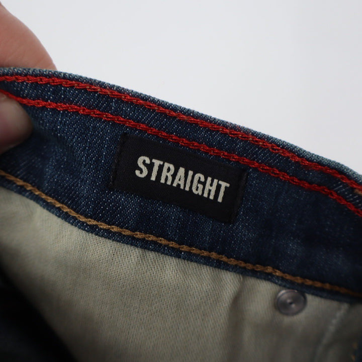American Giant Mens Straight Leg Jeans Blue Wash Size 32X30 Made USA