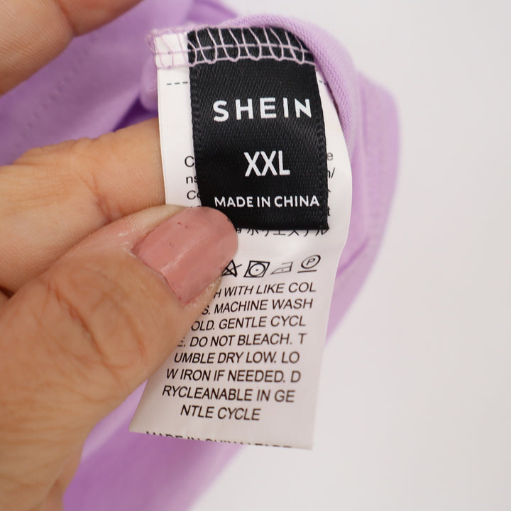 SHEIN Delicious Cool Orange Graphic T-Shirt Purple Retro Vintage Print XXL