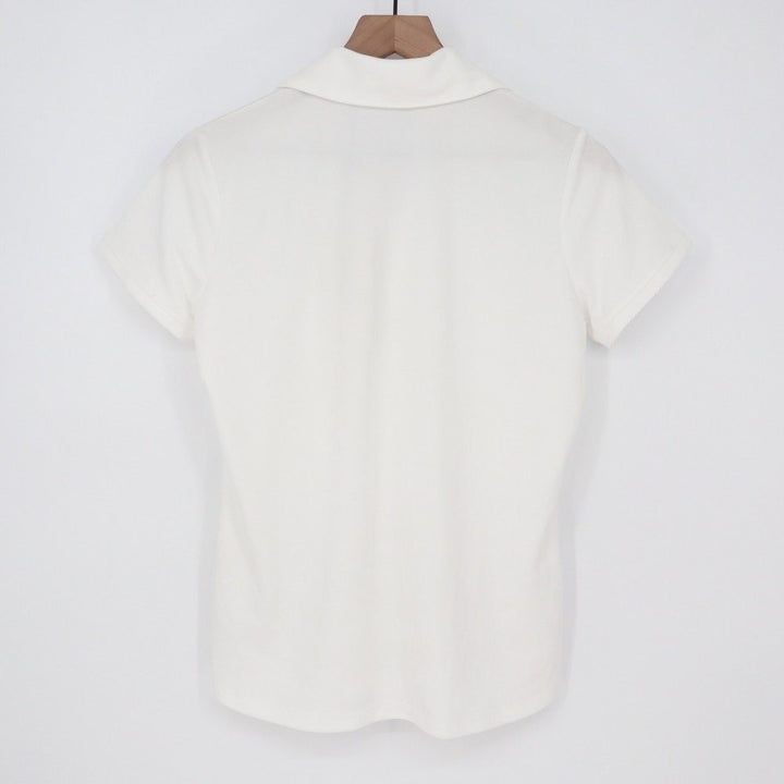 Walter Hagen Womens XXL Pure White Flutter Sleeve Golf Polo Shirt NWT