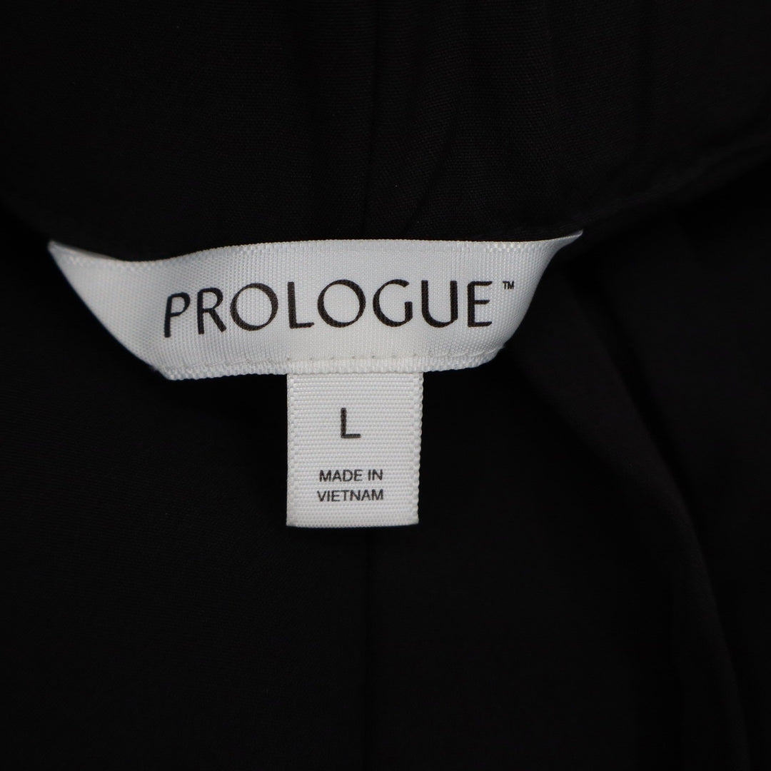 Prologue Mens Black Elastic Waist Drawstring Jogger Pants Size L