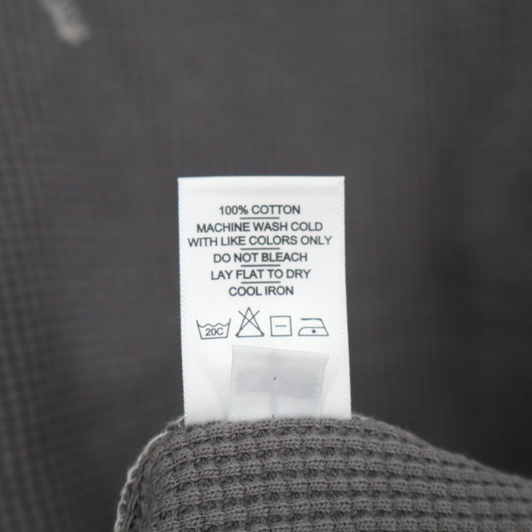 American Giant Colorblock Summit T-Shirt Mens 2XL Gray Waffle Knit Crew Neck