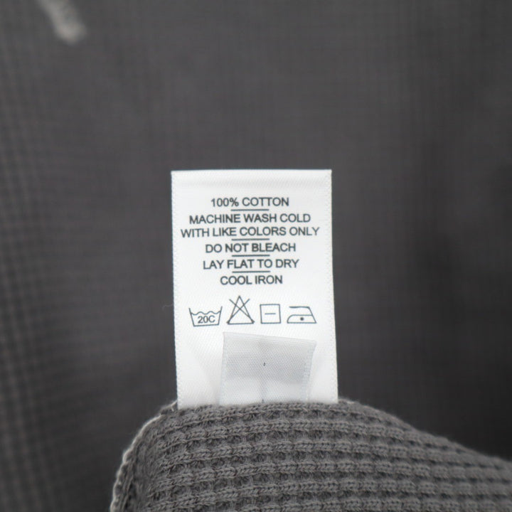 American Giant Colorblock Summit T-Shirt Mens 2XL Gray Waffle Knit Crew Neck