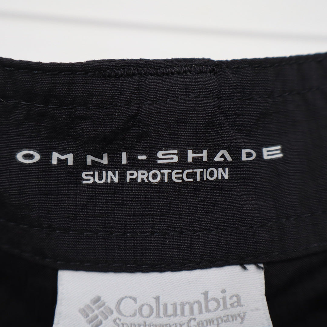 Columbia Cargo Shorts Mens 34 Regular Fit Black Omni-Shade Hiking Outdoor Good