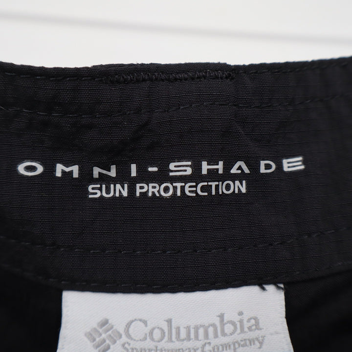 Columbia Cargo Shorts Mens 34 Regular Fit Black Omni-Shade Hiking Outdoor Good