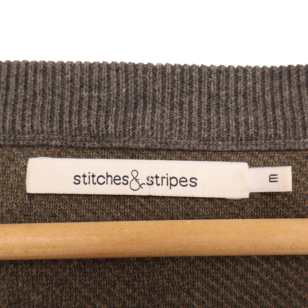 Stitches & Stripes Sweater Womens Medium Multicolor Camo Raglan Sleeve Pullover