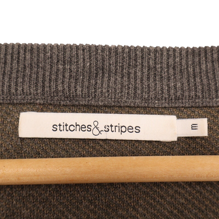 Stitches & Stripes Sweater Womens Medium Multicolor Camo Raglan Sleeve Pullover