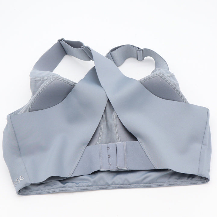 DSG Sports Bra Womens Large High Impact Blue Gray Adjustable Straps Excellent