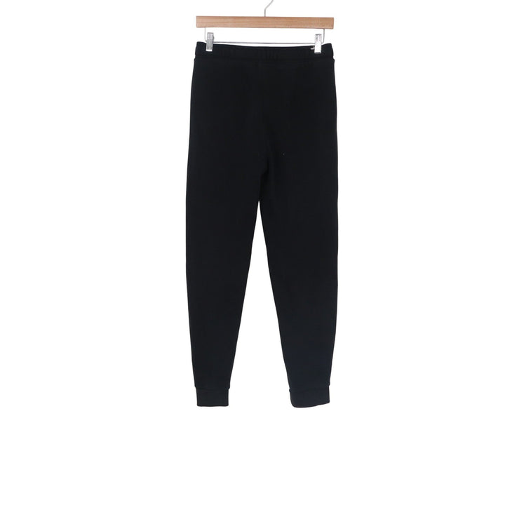 Puma Boys Black Fleece Joggers Tapered Sweatpants Embossed Logo Size L 14/16