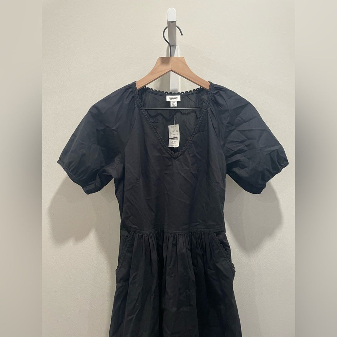 J.Crew Lace-Trim Midi Dress Size P2