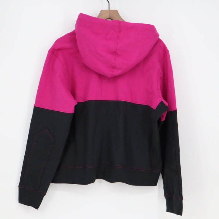American Giant Classic Hoodie Womens Large Pink Black Split Seam Vault Full Zip