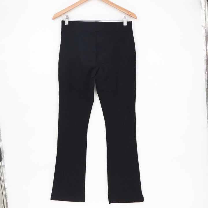 American Giant Leggings Womens 6 Tall Black Stretch High Waist Flared Ankle Slit