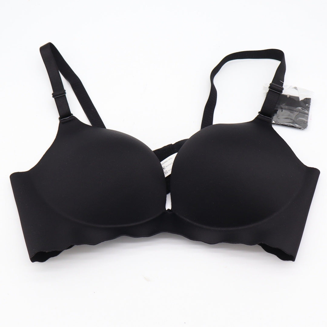 Unbranded Bra Womens 38C Seamless Push-Up Black Wireless Padded New
