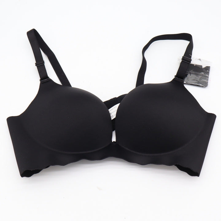 Unbranded Bra Womens 38C Seamless Push-Up Black Wireless Padded New
