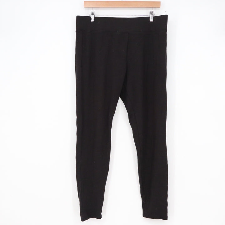 A New Day Black High Rise Leggings Plus Size 1X Rayon Blend Stretch Pull On Pant