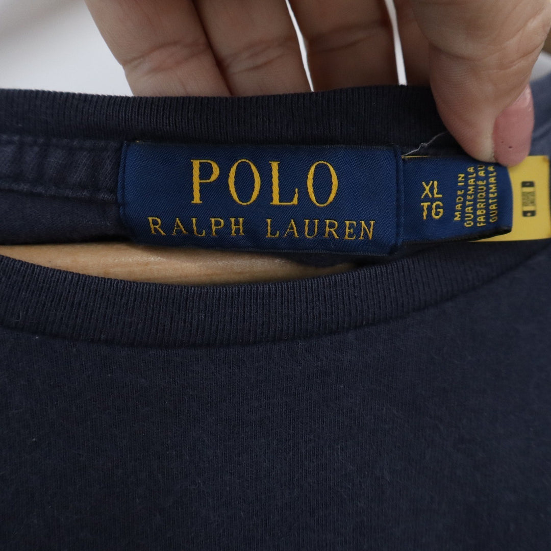 Polo Ralph Lauren Mens XL Polo Bear Graphic T-Shirt Navy Blue Camo Pants Blazer