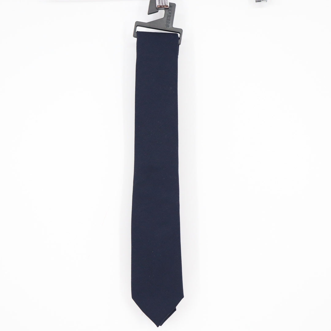 Express Mens Navy Blue Solid Slim Necktie Formal Business New
