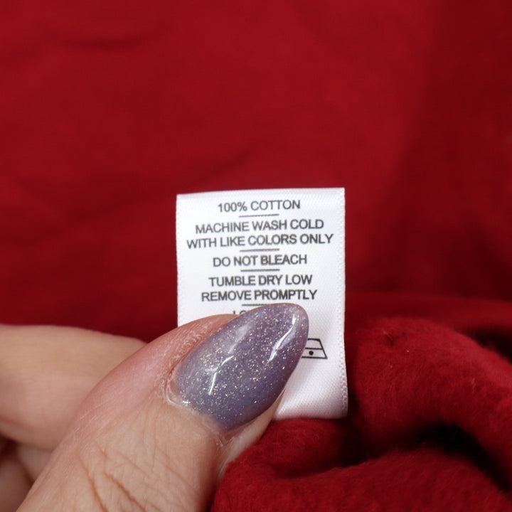 American Giant Midweight Hoodie Womens Large Red Relaxed Fit Fleece Lined Cotton
