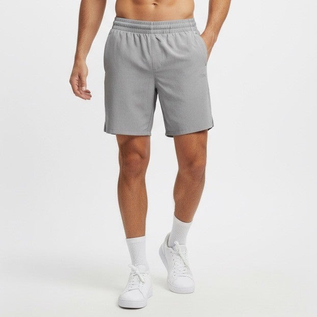 DSG Men's Athletic Shorts Gray Elastic Waist Pockets Size L