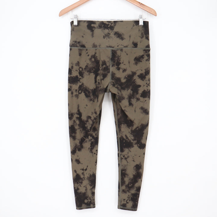 Victoria's Secret Leggings Womens M High-Rise Tie-Dye Olive Green Athletic Good