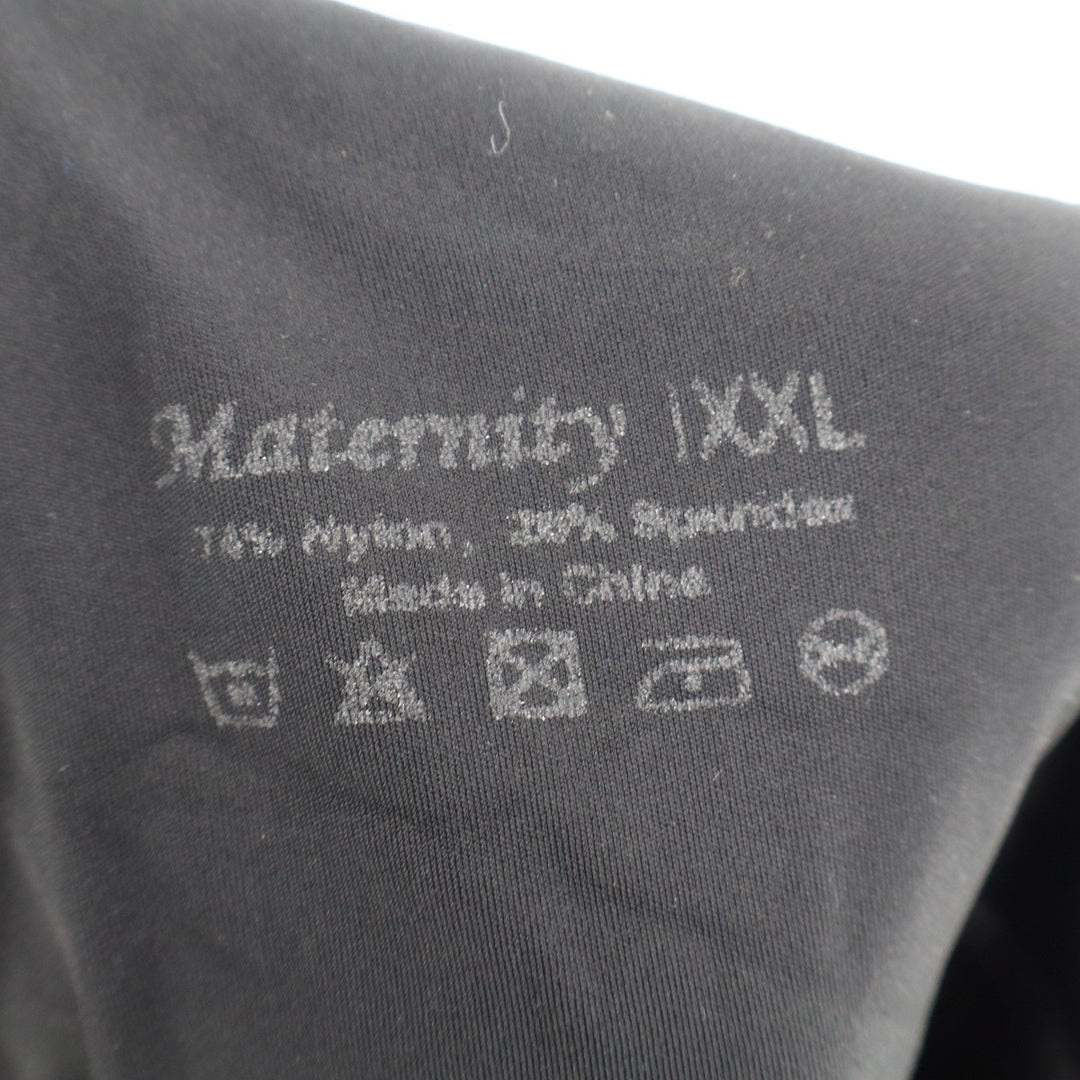 Maternity High Waisted Black Leggings XXL Stretch Comfort Over the Bump