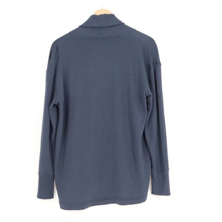 Old Navy Live In French Terry Cardigan Sweater Womens Medium Navy Open Front
