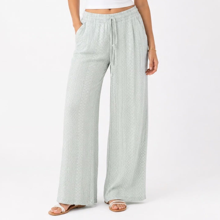 Paper Crane Mint Green Geometric Print Wide Leg Boho Pants Small