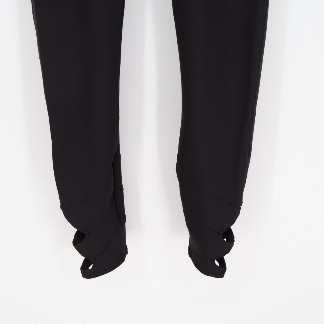 Old Navy Active PowerSoft High Rise Go Dry Leggings Black Size L Stirrup Detail