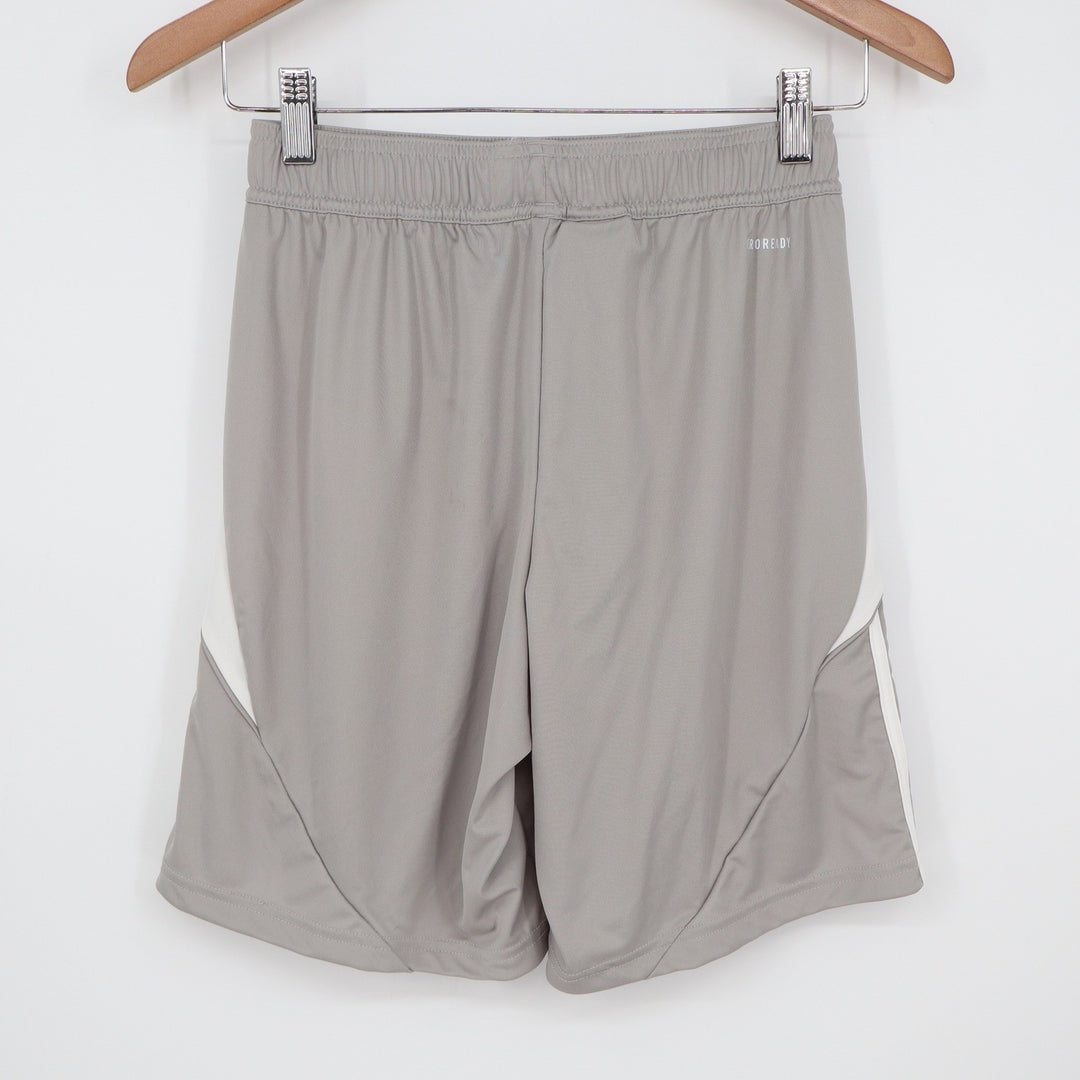Adidas Mens Tiro 24 Soccer Shorts Grey White XS NEW