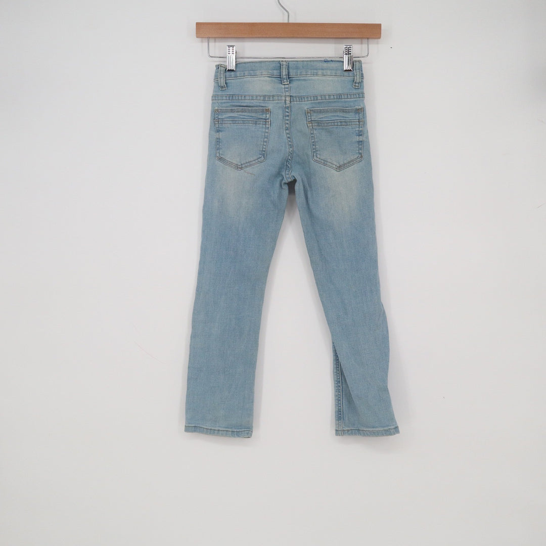 Perry Ellis Boys Light Wash Straight Leg Denim Jeans Blue Size 7