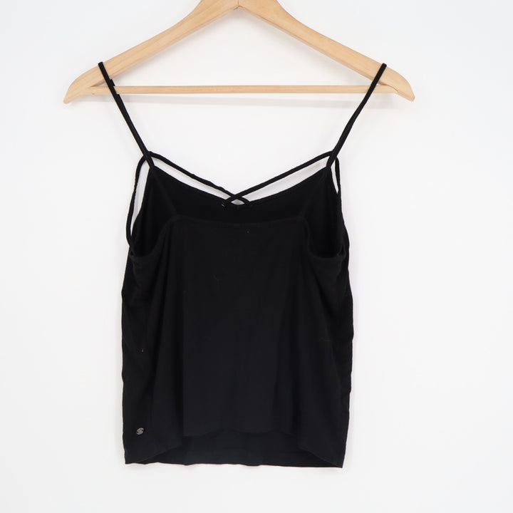 American Eagle Outfitters Soft & Sexy Cami Tank Womens M Black Spaghetti Strap