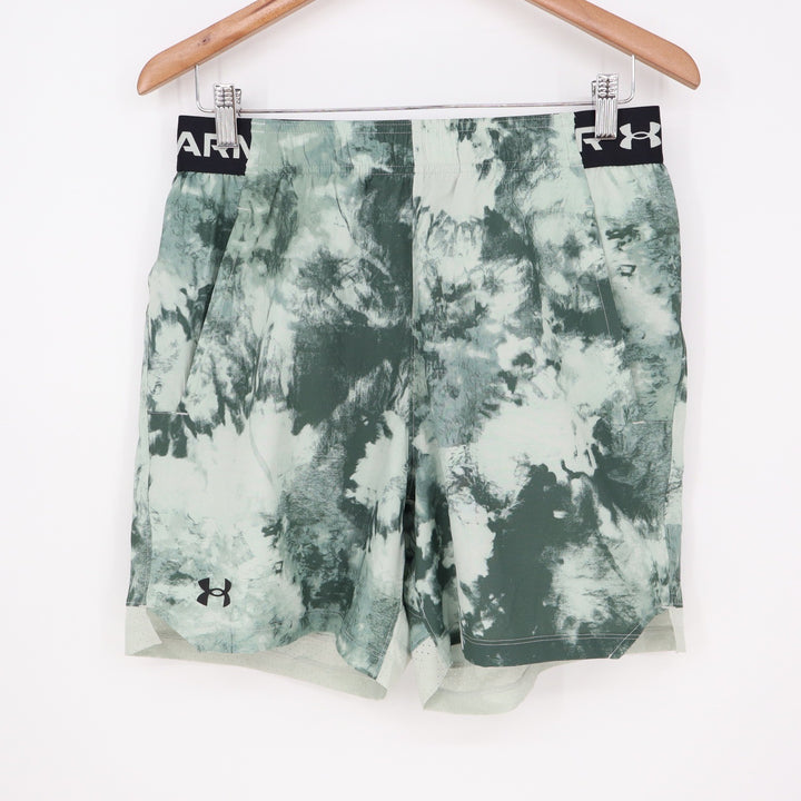 Under Armour Mens Vanish Woven 6in Printed Training Shorts Green Tie Dye