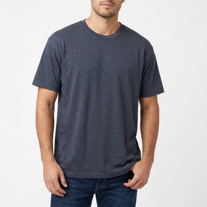 Fresh Clean Tees T-Shirt Mens 2XL Heather Blue Short Sleeve Crew Neck Pullover