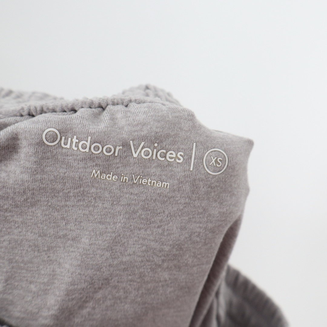 Outdoor Voices Cloudknit Sweatpant Womens XS Gray Stretch Drawstring Mid-Rise