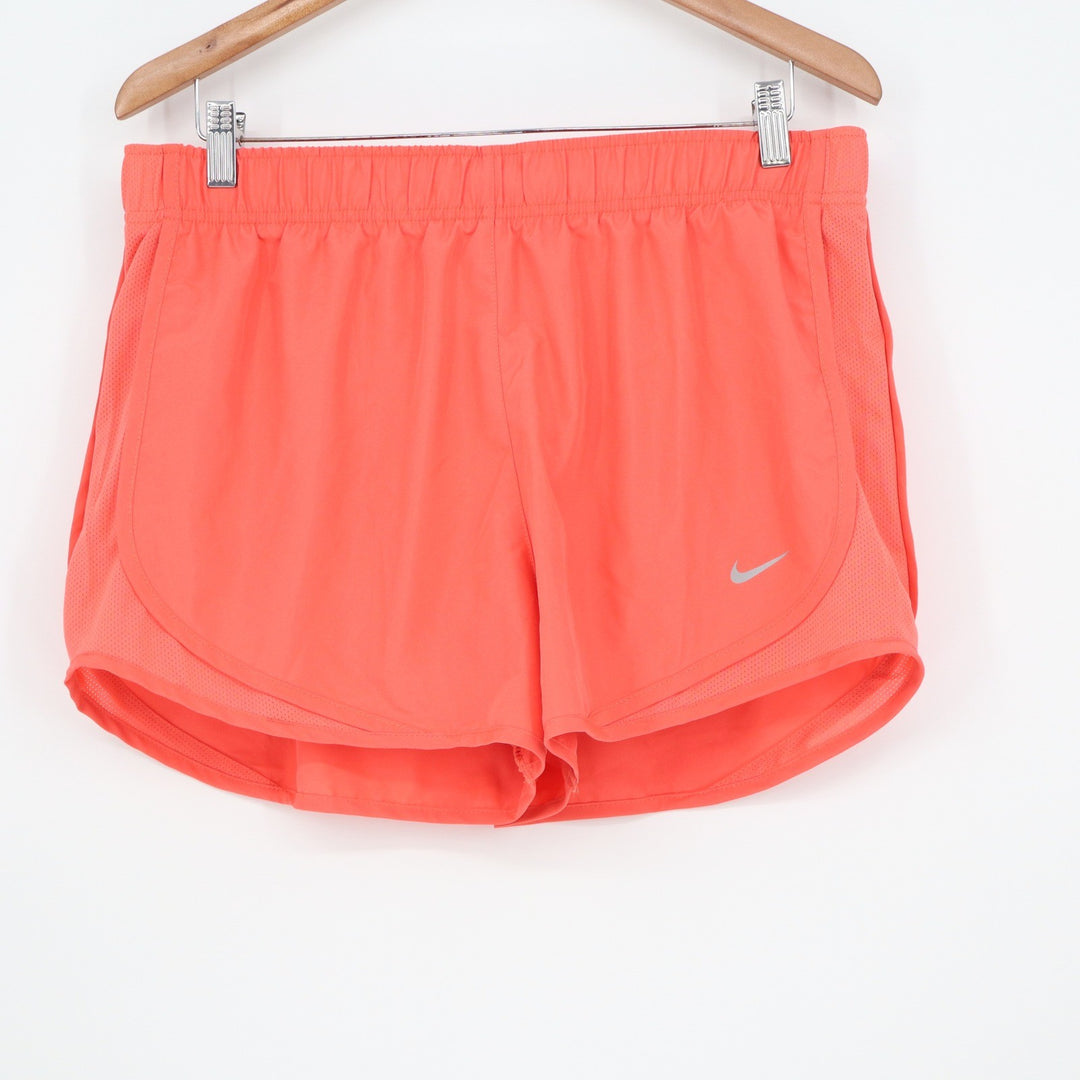 Nike Womens Tempo Dri-FIT Running Shorts Coral Orange Size L