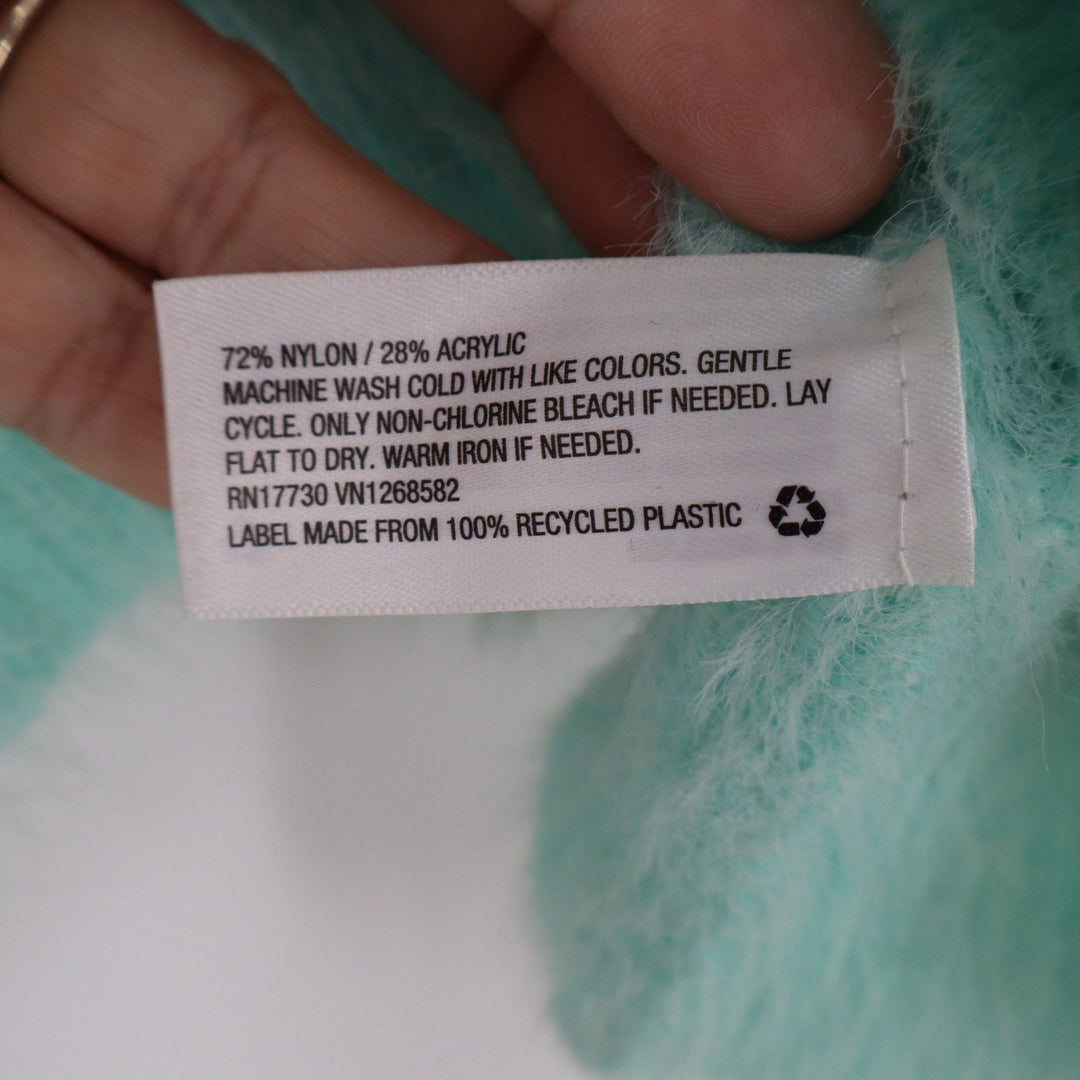 Wild Fable Mint Green Eyelash Fuzzy Knit Pullover Sweater XXL