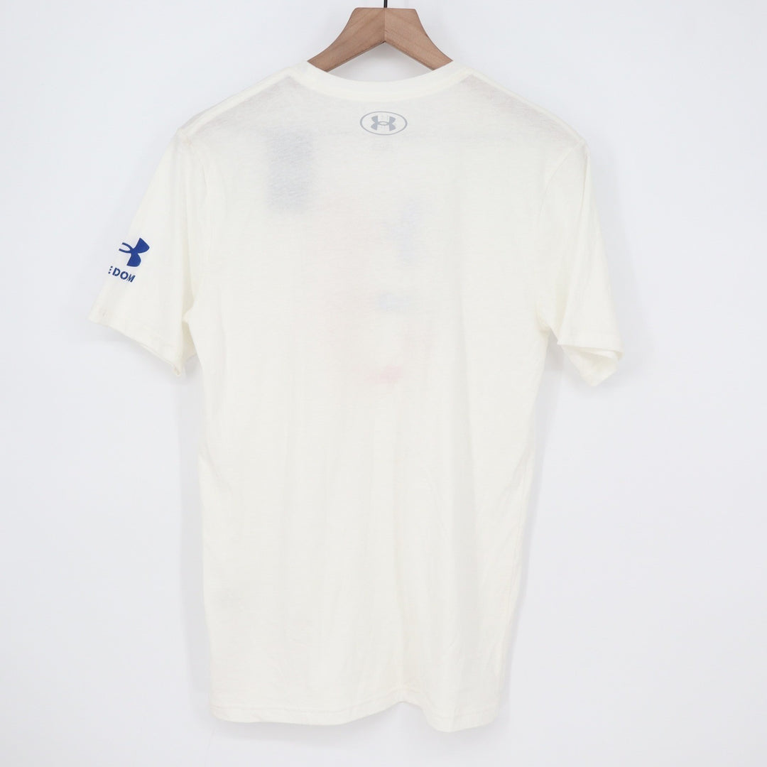 Under Armour Mens Freedom Baseball USA Icon T-Shirt White Small NWT