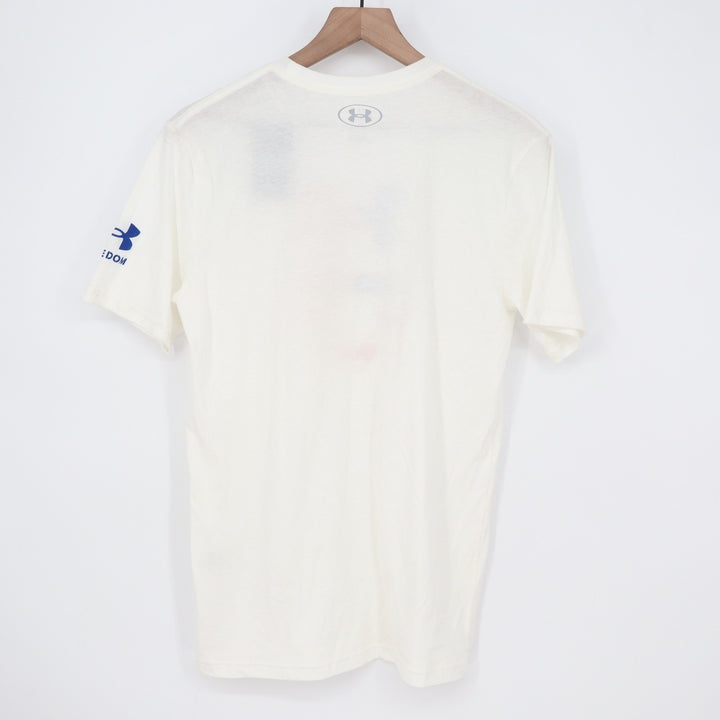 Under Armour Mens Freedom Baseball USA Icon T-Shirt White Small NWT