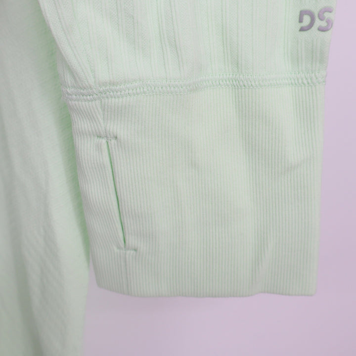 DSG Womens Momentum Seamless 1/4 Zip Pullover Seafoam Sage XXL