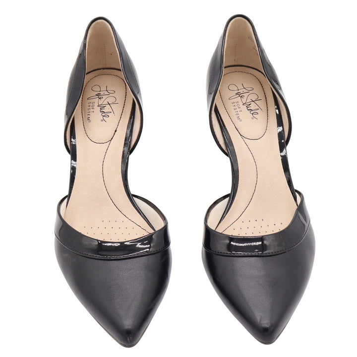 LifeStride Heels Womens 8.5M Saldana Black Pointed Toe d'Orsay Pump Good