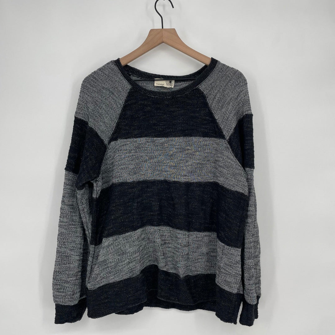 everleigh Striped Knit Sweater Pullover Long Sleeve M