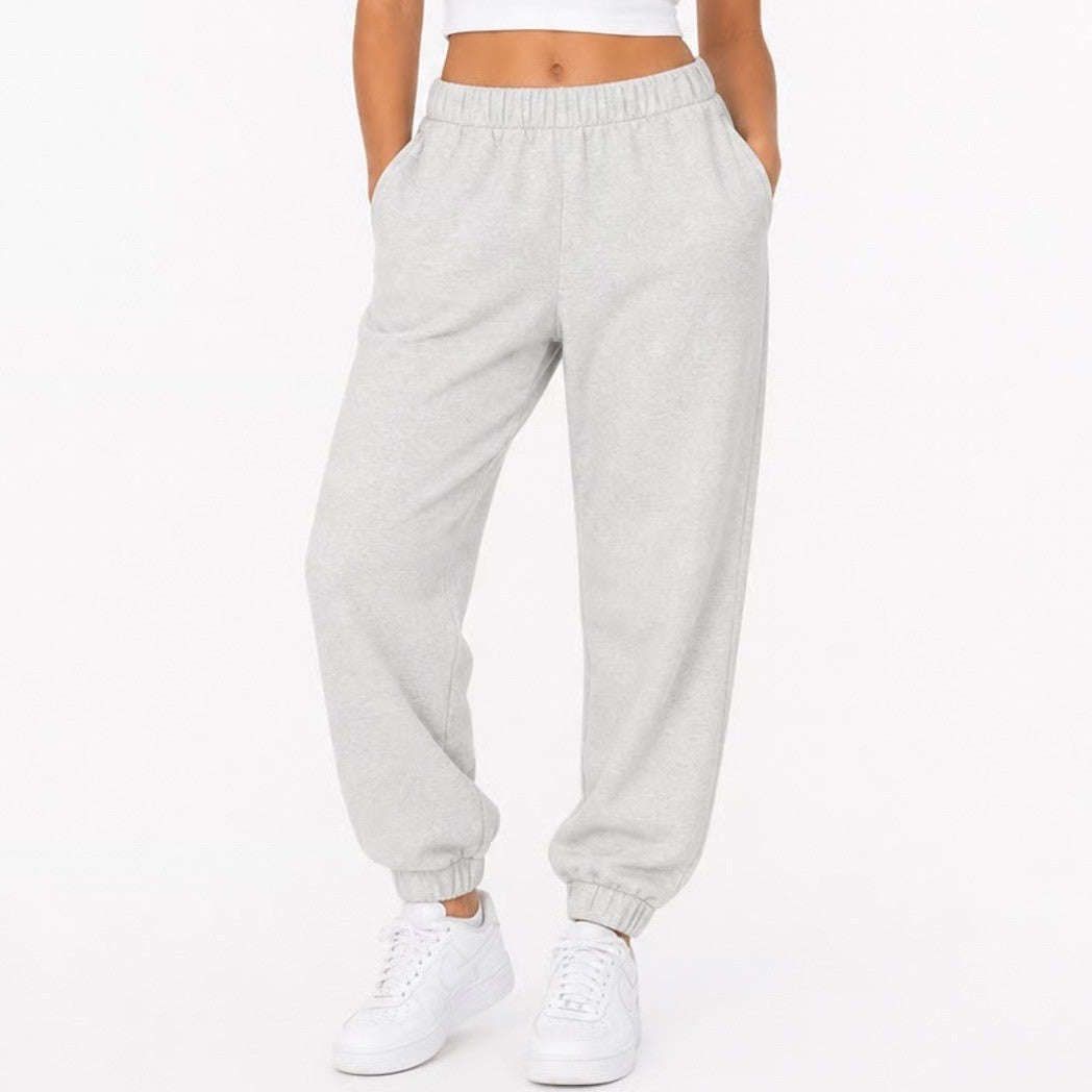Hollister Womens Ultra High-Rise Jogger Sweatpants Gray Heather Small