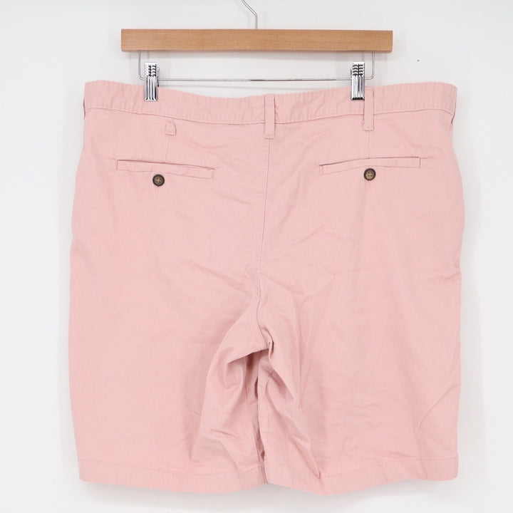 George Shorts Mens 38 Daylily Pink Flat Front Chino Stretch Excellent