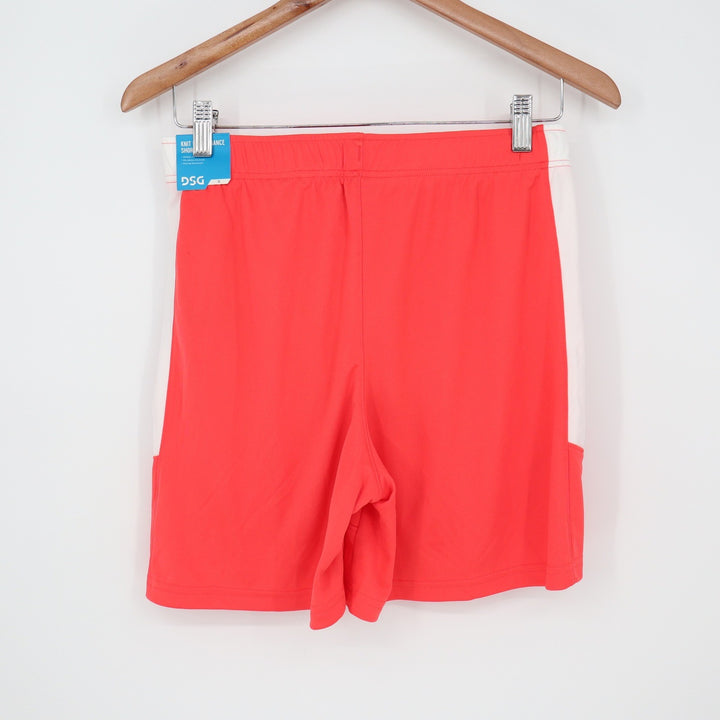 DSG Boys All Sport Short Cabana Coral White XL 18 Moisture Wicking