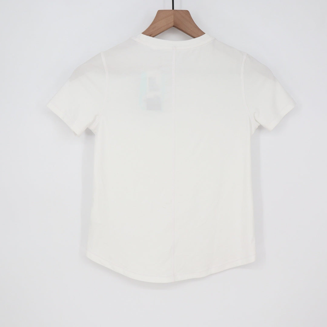 DSG Girls Movement Tee Pure White Short Sleeve Athletic Shirt Size S 8-9